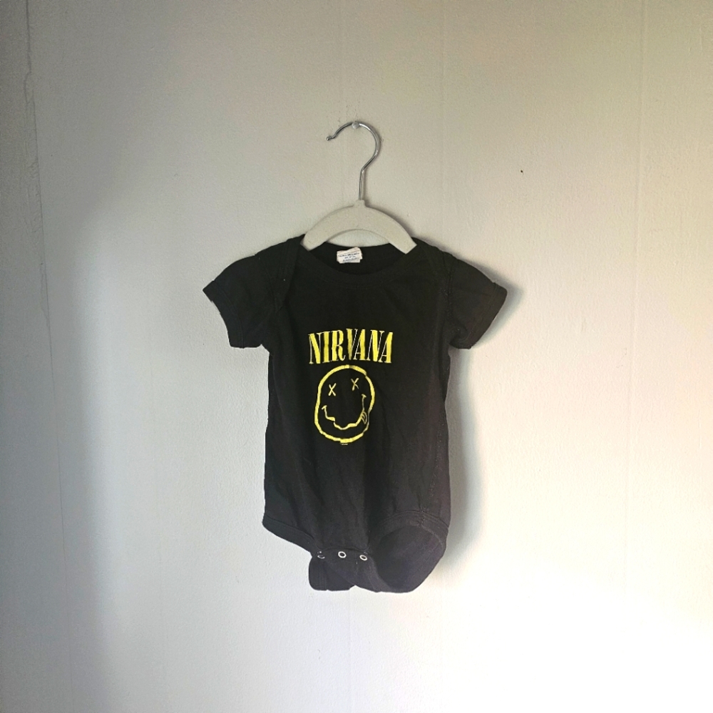 Rabbit Skins (6 mos) NIRVANA Onesie [Y2K]